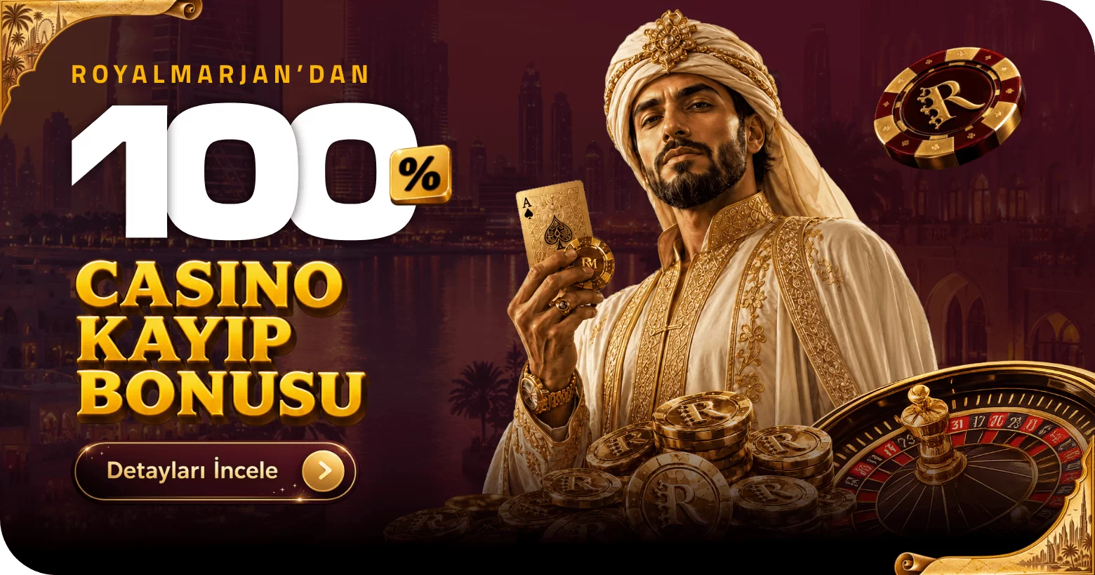 Royal Marjan, %100 Casino kayıp kampanyası