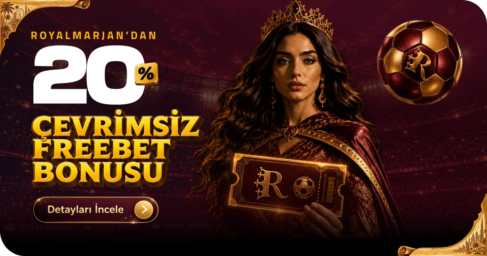 Royal Marjan, %20 Freebet kampanyası